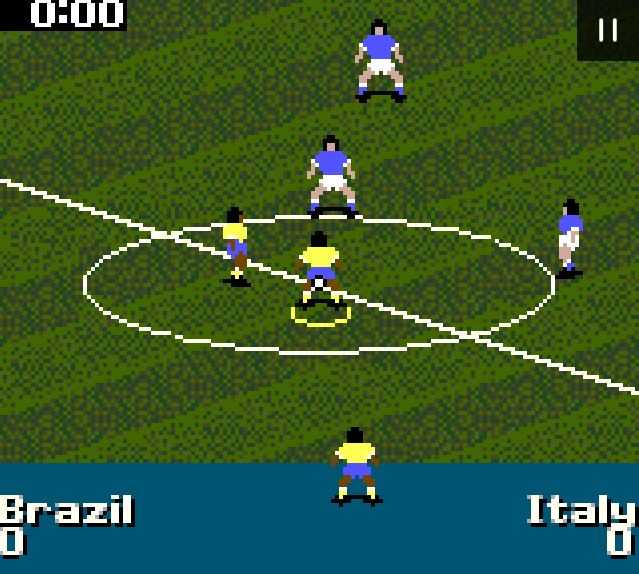 FIFA Soccer 96 - Game Gear game screenshot (1995) by Electronic Arts